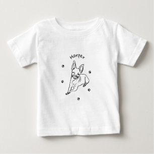 T-shirt Pour Bébé Chihuahua élégant : Décor Art Personnalisé