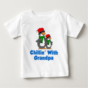T-shirt Pour Bébé Chillin avec grand-père