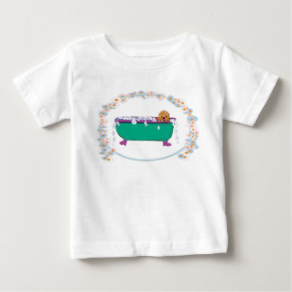 T-shirt Pour Bébé Chiot Dans La Baignoire