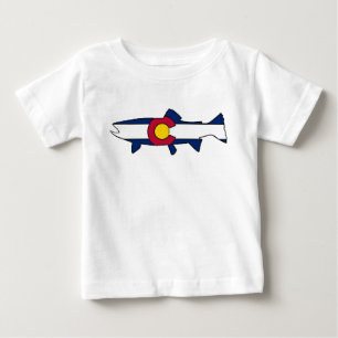 T-shirt Pour Bébé Chirurgie de poisson du drapeau du Colorado