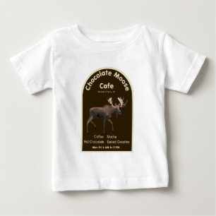 T-shirt Pour Bébé Chocolat Moose Café