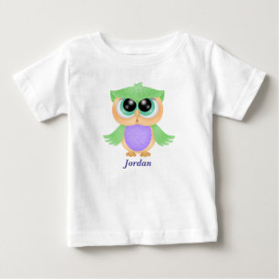 T-shirt Pour Bébé Chouette de bébé mignonne