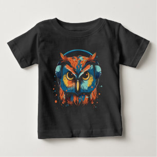 T-shirt Pour Bébé Chouette musicale