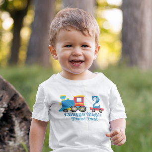 T-shirt Pour Bébé Chugga Chugga Deux Train