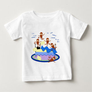 T-shirt Pour Bébé cinq petits singes