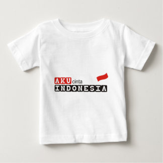 T-shirt Pour Bébé cinta Indonésie d'aku