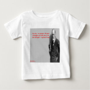 T-shirt Pour Bébé Citation célèbre de Sigmund Freud sur le "combat"