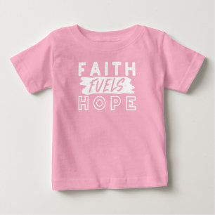 T-shirt Pour Bébé Citation de foi inspirante – La foi alimente l'esp