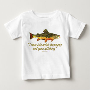 T-shirt Pour Bébé Citation de pêche d'Izaak Walton