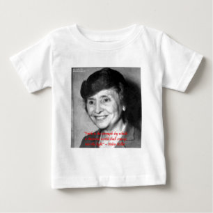 T-shirt Pour Bébé Citation de sagesse "Foi/Force" d'Helen Keller