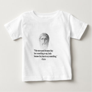 T-shirt Pour Bébé Citation Par Platon