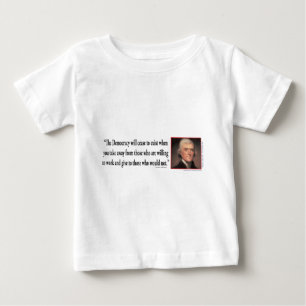 T-shirt Pour Bébé Citations de Thomas Jefferson