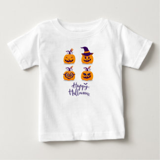 T-shirt Pour Bébé citrouille de halloween