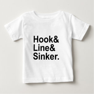 T-shirt Pour Bébé Clignotante de ligne de crochet   Termes De Pêche,