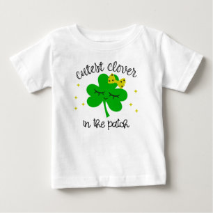 T-shirt Pour Bébé Clover Le Plus Cutest Dans Le Patch St. Patricks D