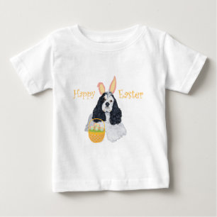 T-shirt Pour Bébé Cocker Spaniel américain de Pâques