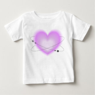 T-shirt Pour Bébé Cœur Atomique Rose Rétro