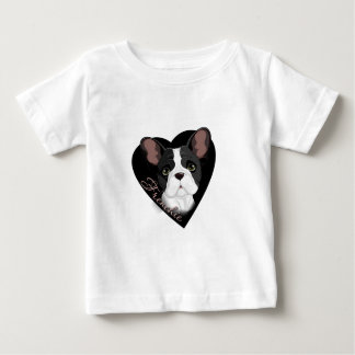 T-shirt Pour Bébé Coeur de Frenchie