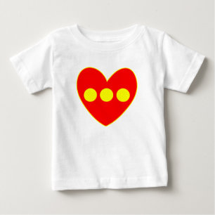 T-shirt Pour Bébé Cœur du drapeau de Christiania