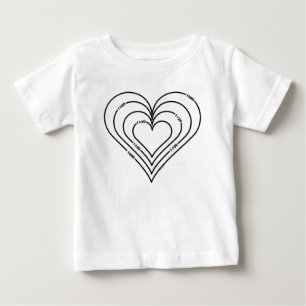 T-shirt Pour Bébé Coeur du génie civil