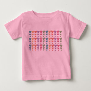 T-shirt Pour Bébé Coeurs doux