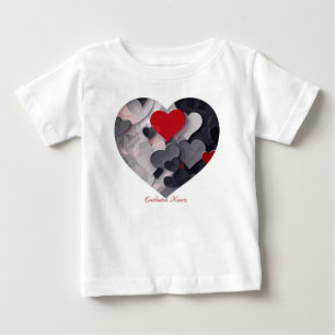 T-shirt Pour Bébé Coeurs enchantés