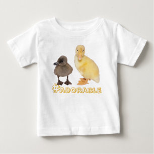 T-shirt Pour Bébé Colliers jaunes et gris adorables Photographie
