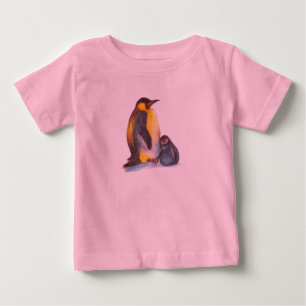 T-shirt Pour Bébé Combinaison bébé tutu Pingouins, Rose