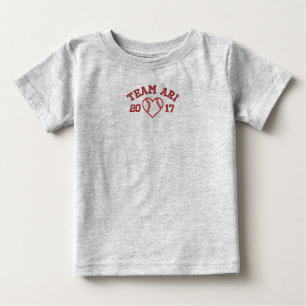 T-shirt Pour Bébé Combinaison de bébé du football de coeur de