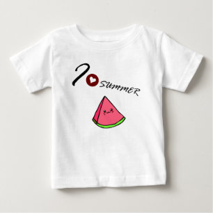 T-shirt Pour Bébé Combinaison pastèque