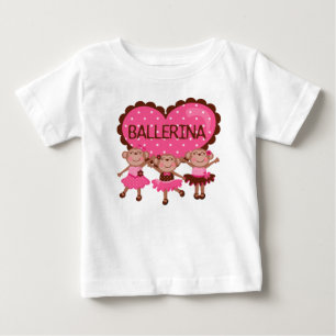 T-shirt Pour Bébé Combinaison tutu pour bébé fille ballet singe
