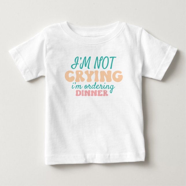 T-shirt Pour Bébé Commande Dîner (Devant)