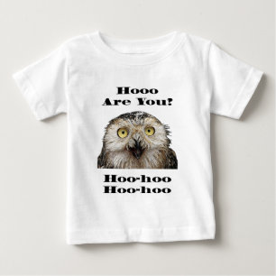 T-shirt Pour Bébé Comment Es-Tu ? Owl Qui Êtes-Vous ?