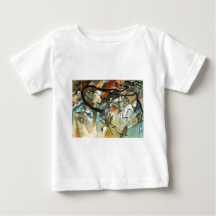 T-shirt Pour Bébé Composition Kandinsky V Peinture Abstraite