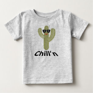 T-shirt Pour Bébé Conception Chill'n Cactus - T-Shirt bébé en jersey