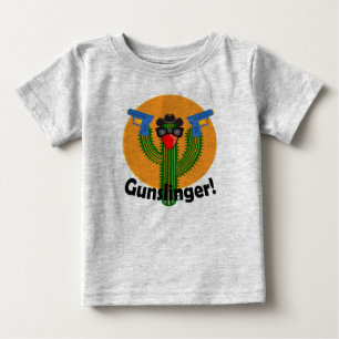 T-shirt Pour Bébé Conception de cactus Gunslinger - T-Shirt bébé en