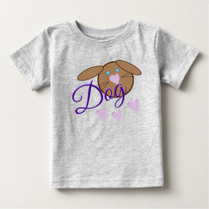 T-shirt Pour Bébé Conception de chiens Whimsical