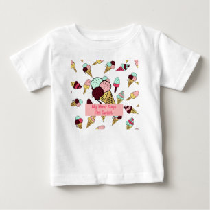 T-shirt Pour Bébé Conception de crème glacée pour bébé fille