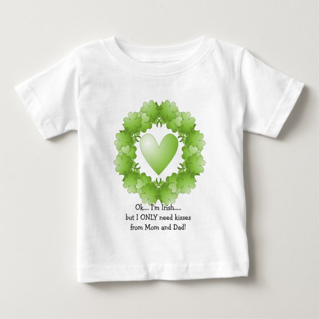 T-shirt Pour Bébé Conception de la Saint Patrick (Devant)