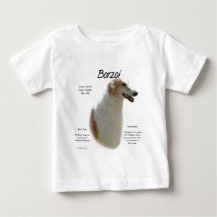 T-shirt Pour Bébé Conception de l'histoire de Borzoi