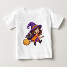 Conception de sorcière volante mignonne pour Hallo