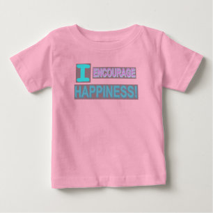 T-shirt Pour Bébé Conception d'expression mignonne "Encourager le bo