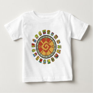 T-shirt Pour Bébé Conception maya de calendrier