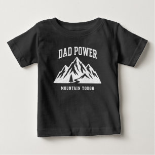 T-shirt Pour Bébé Conception Montagnarde de Puissance Papa