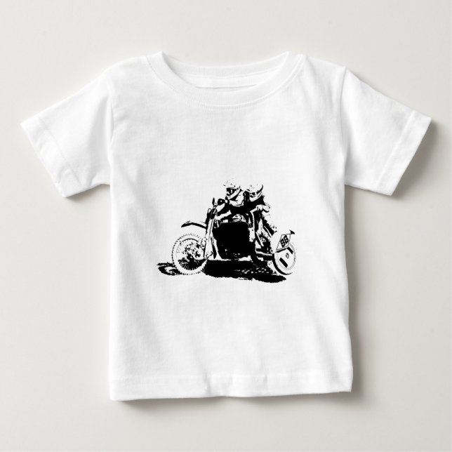 T-shirt Pour Bébé Conception simple de Sidecarcross (Devant)