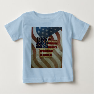 T-shirt Pour Bébé Conception vintage de la fête d'indépendance du 4 