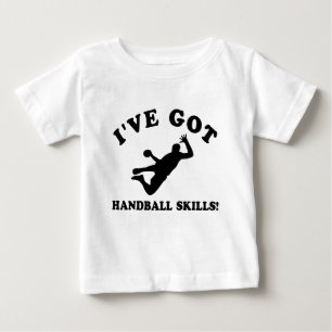 T-SHIRT POUR BÉBÉ CONCEPTIONS FRAÎCHES DE QUALIFICATIONS DE HANDBAL