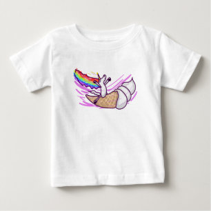 T-shirt Pour Bébé Cône de glace à la licorne arc-en-ciel