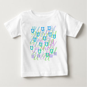 T-shirt Pour Bébé Confettis en forme de lettre "U"