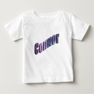 T-shirt Pour Bébé Conner, nom issu de nuages de nébuleuse bleue,